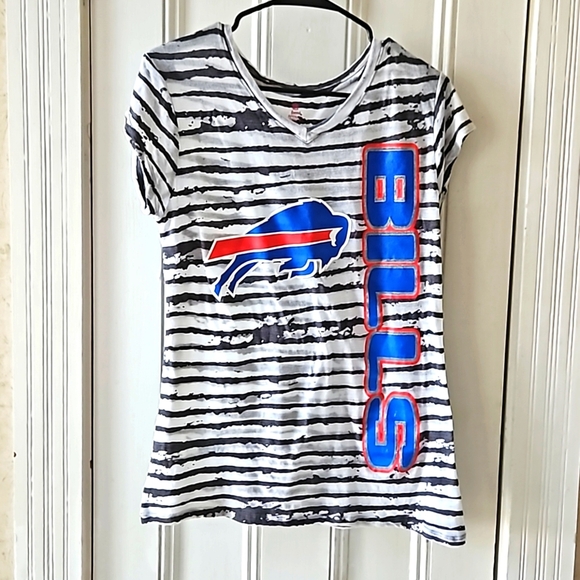 NFL Teens Apparel Juniors Buffalo Bills Football Burnout Shirt XL - Picture 1 of 7
